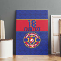 Custom Haiti Football Canvas Wall Art Le Rouge et Bleu Sporty Style