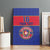 Custom Haiti Football Canvas Wall Art Le Rouge et Bleu Sporty Style