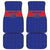 Custom Haiti Football Car Mats Le Rouge et Bleu Sporty Style