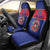 Custom Haiti Football Car Seat Cover Le Rouge et Bleu Sporty Style