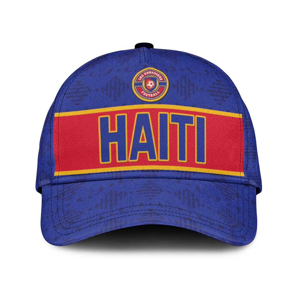 Haiti Football Classic Cap Le Rouge et Bleu Sporty Style - Wonder Print Shop
