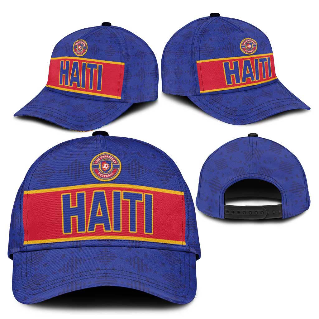 Haiti Football Classic Cap Le Rouge et Bleu Sporty Style - Wonder Print Shop