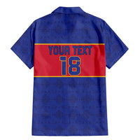 Custom Haiti Football Family Matching Mermaid Dress and Hawaiian Shirt Le Rouge et Bleu Sporty Style