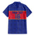 Custom Haiti Football Family Matching Mermaid Dress and Hawaiian Shirt Le Rouge et Bleu Sporty Style