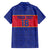 Custom Haiti Football Family Matching Off The Shoulder Long Sleeve Dress and Hawaiian Shirt Le Rouge et Bleu Sporty Style