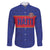 Custom Haiti Football Family Matching Puletasi and Hawaiian Shirt Le Rouge et Bleu Sporty Style
