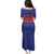 Custom Haiti Football Family Matching Puletasi and Hawaiian Shirt Le Rouge et Bleu Sporty Style