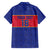 Custom Haiti Football Family Matching Short Sleeve Bodycon Dress and Hawaiian Shirt Le Rouge et Bleu Sporty Style