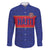 Custom Haiti Football Family Matching Short Sleeve Bodycon Dress and Hawaiian Shirt Le Rouge et Bleu Sporty Style