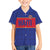 Custom Haiti Football Family Matching Short Sleeve Bodycon Dress and Hawaiian Shirt Le Rouge et Bleu Sporty Style