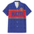 Custom Haiti Football Family Matching Summer Maxi Dress and Hawaiian Shirt Le Rouge et Bleu Sporty Style