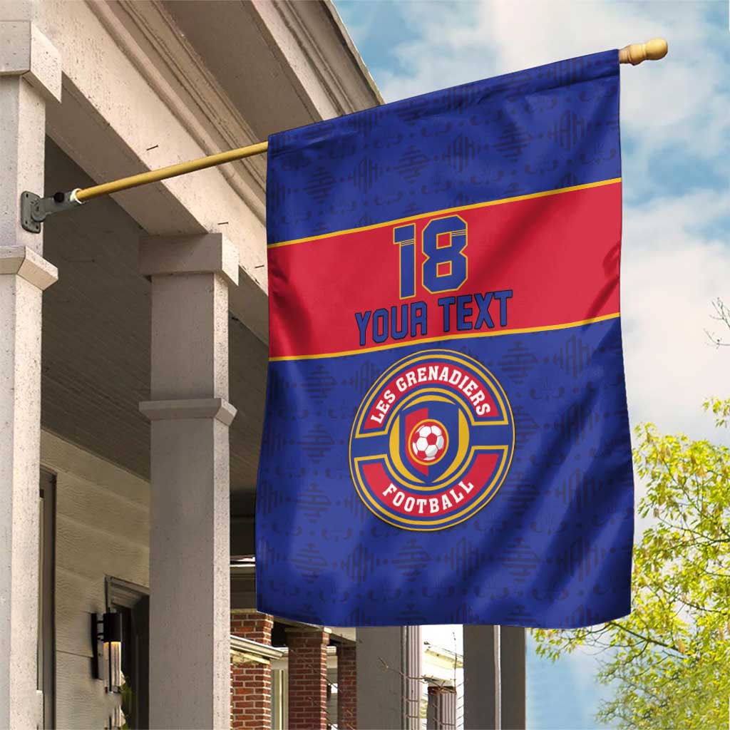 Custom Haiti Football Garden Flag Le Rouge et Bleu Sporty Style