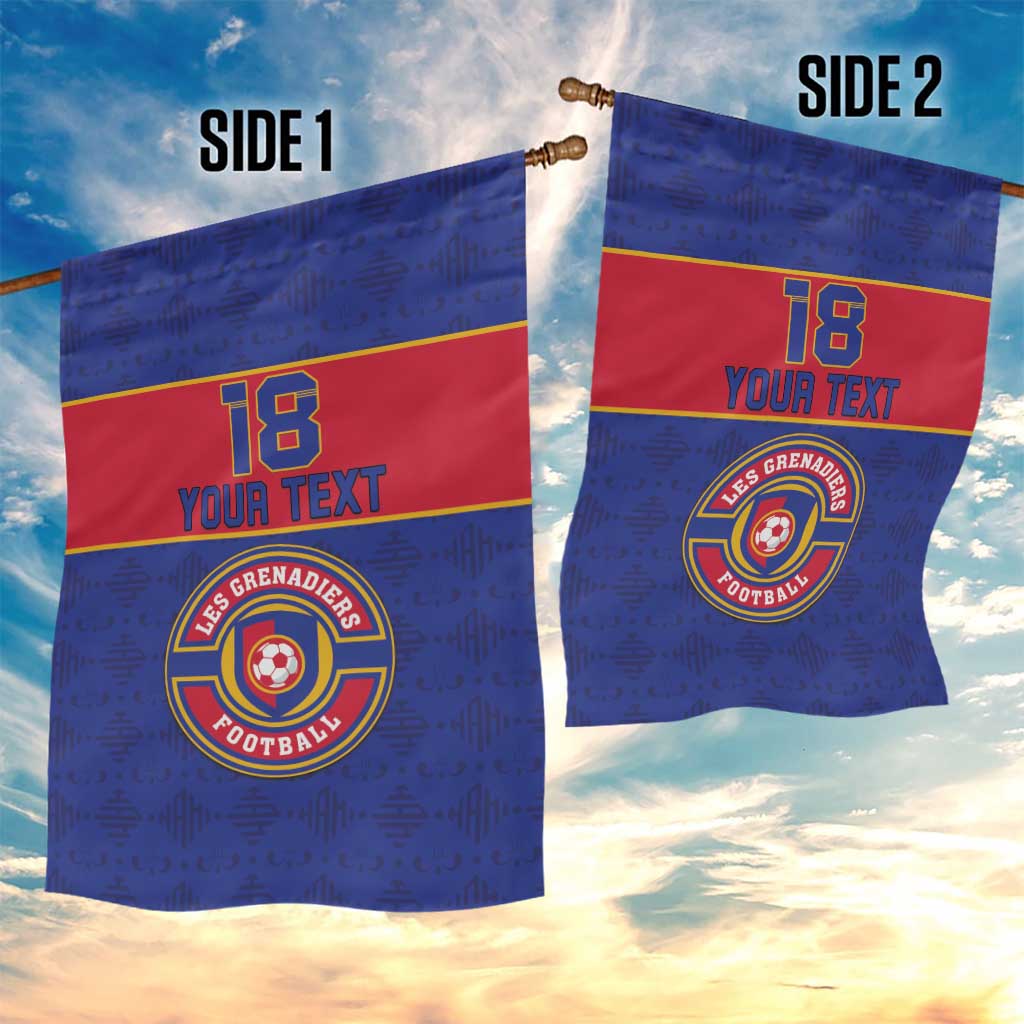 Custom Haiti Football Garden Flag Le Rouge et Bleu Sporty Style