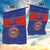 Custom Haiti Football Garden Flag Le Rouge et Bleu Sporty Style