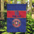 Custom Haiti Football Garden Flag Le Rouge et Bleu Sporty Style
