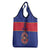 Custom Haiti Football Grocery Bag Le Rouge et Bleu Sporty Style
