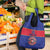 Custom Haiti Football Grocery Bag Le Rouge et Bleu Sporty Style
