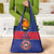 Custom Haiti Football Grocery Bag Le Rouge et Bleu Sporty Style