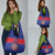 Custom Haiti Football Grocery Bag Le Rouge et Bleu Sporty Style