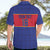 Custom Haiti Football Hawaiian Shirt Le Rouge et Bleu Sporty Style