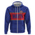 Custom Haiti Football Hoodie Le Rouge et Bleu Sporty Style