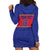 Custom Haiti Football Hoodie Dress Le Rouge et Bleu Sporty Style