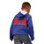 Custom Haiti Football Kid Hoodie Le Rouge et Bleu Sporty Style