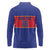 Custom Haiti Football Long Sleeve Polo Shirt Le Rouge et Bleu Sporty Style