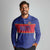 Custom Haiti Football Long Sleeve Polo Shirt Le Rouge et Bleu Sporty Style