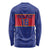 Custom Haiti Football Long Sleeve Shirt Le Rouge et Bleu Sporty Style