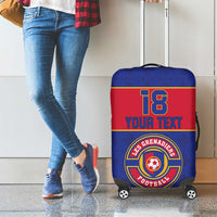 Custom Haiti Football Luggage Cover Le Rouge et Bleu Sporty Style