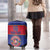 Custom Haiti Football Luggage Cover Le Rouge et Bleu Sporty Style