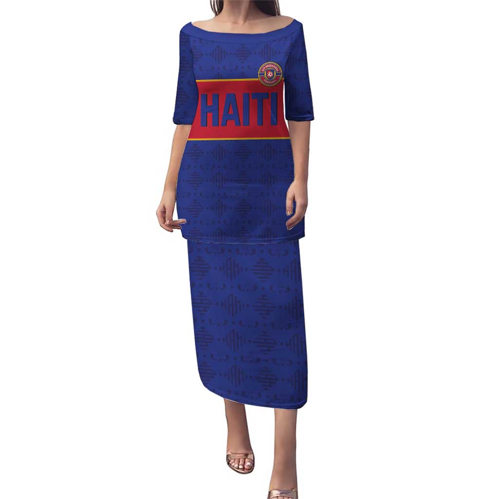 Custom Haiti Football Puletasi Le Rouge et Bleu Sporty Style