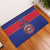 Custom Haiti Football Rubber Doormat Le Rouge et Bleu Sporty Style