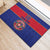 Custom Haiti Football Rubber Doormat Le Rouge et Bleu Sporty Style