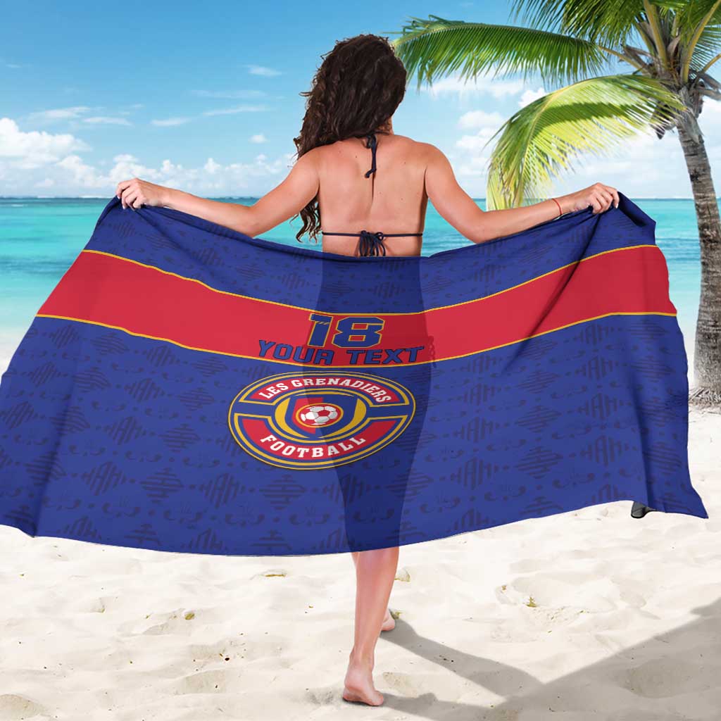 Custom Haiti Football Sarong Le Rouge et Bleu Sporty Style