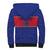 Custom Haiti Football Sherpa Hoodie Le Rouge et Bleu Sporty Style