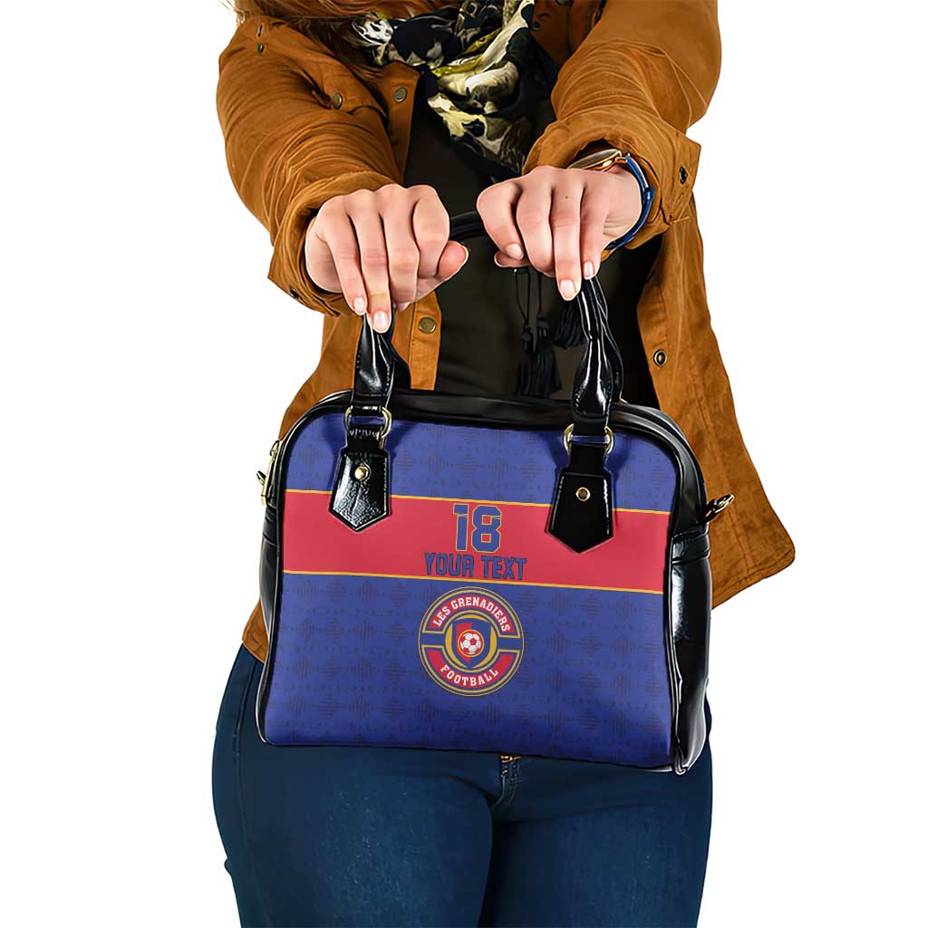 Custom Haiti Football Shoulder Handbag Le Rouge et Bleu Sporty Style