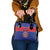 Custom Haiti Football Shoulder Handbag Le Rouge et Bleu Sporty Style