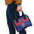 Custom Haiti Football Shoulder Handbag Le Rouge et Bleu Sporty Style