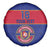 Custom Haiti Football Spare Tire Cover Le Rouge et Bleu Sporty Style