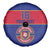 Custom Haiti Football Spare Tire Cover Le Rouge et Bleu Sporty Style