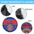 Custom Haiti Football Spare Tire Cover Le Rouge et Bleu Sporty Style