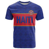 Custom Haiti Football T Shirt Le Rouge et Bleu Sporty Style