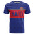 Custom Haiti Football T Shirt Le Rouge et Bleu Sporty Style