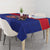 Custom Haiti Football Tablecloth Le Rouge et Bleu Sporty Style