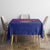 Custom Haiti Football Tablecloth Le Rouge et Bleu Sporty Style