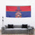Custom Haiti Football Tapestry Le Rouge et Bleu Sporty Style