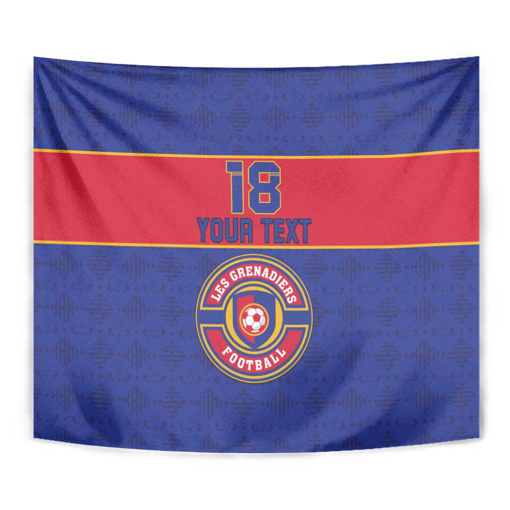 Custom Haiti Football Tapestry Le Rouge et Bleu Sporty Style