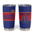 Custom Haiti Football Tumbler Cup Le Rouge et Bleu Sporty Style